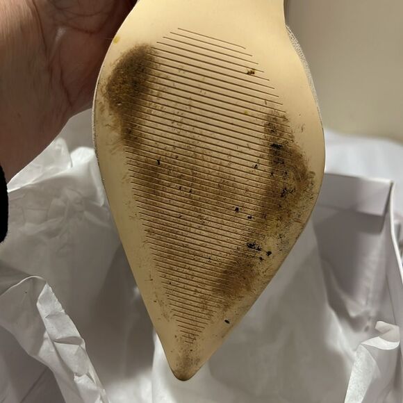 Marc Fisher Women's Meryl Pointy Toe Stiletto Dress Pumps In Light Natural Suede - Picture 11 of 13